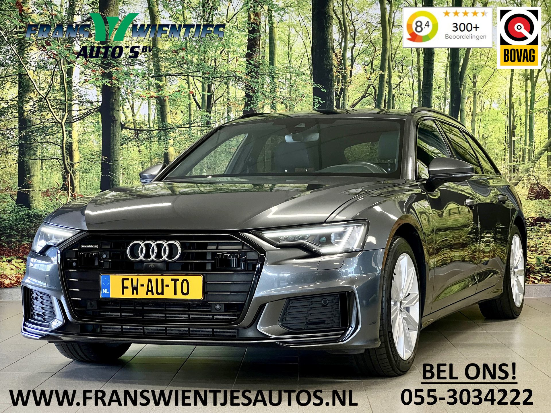 Audi A6 Avant 45 TDI quattro Sport Pro Line S | 231 PK! | 4 Wiel Sturing | Meesturende Achteras | B & O Soundsysteem | 3D Camera | Lane Assist | Elektrische Trekhaak | Adaptive Cruise Control | Dynamische Knipperlichten |