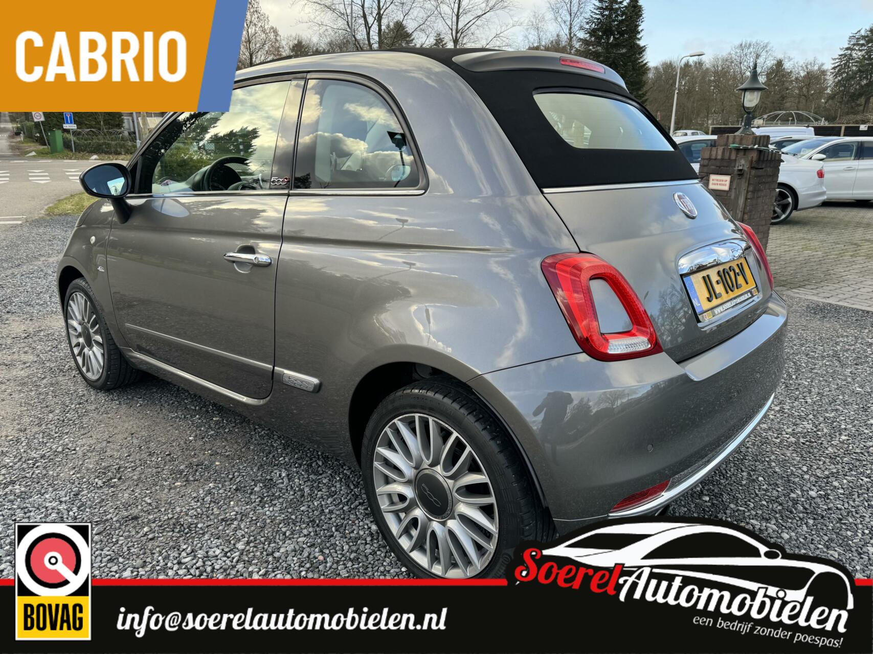 Fiat 500 C 0.9 TwinAir Turbo 80pk Lounge cabrio 1eig ond boekjes