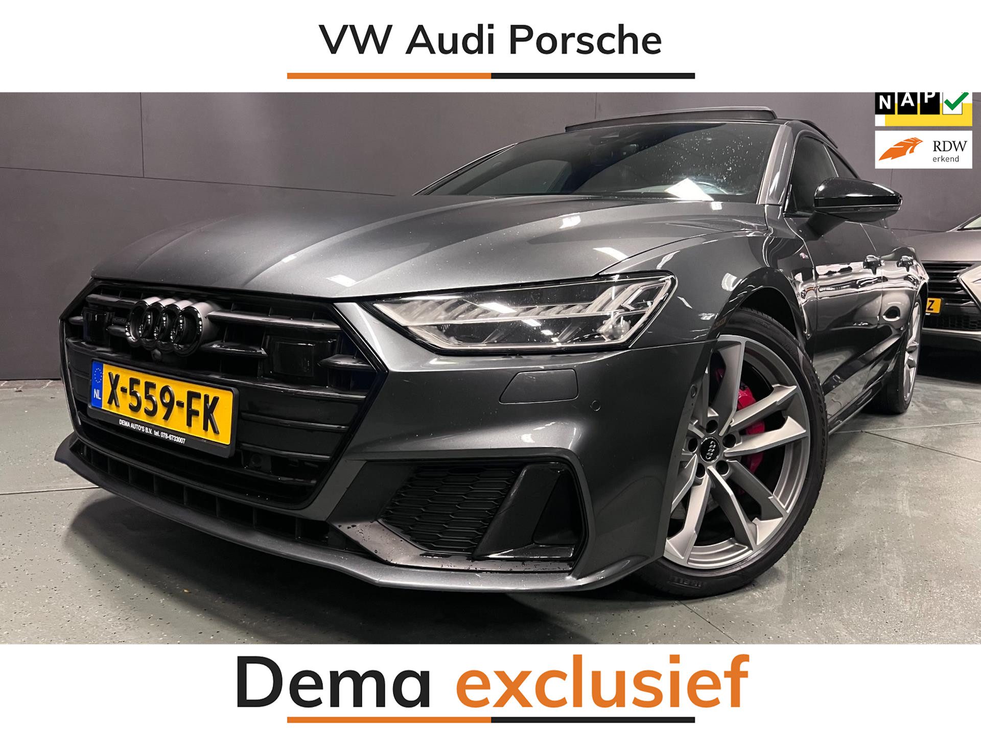 Audi A7 Sportback 55 TFSI e quattro S7-PACK Competition 367PK BLACK-LINE FULL-OPTION!!!