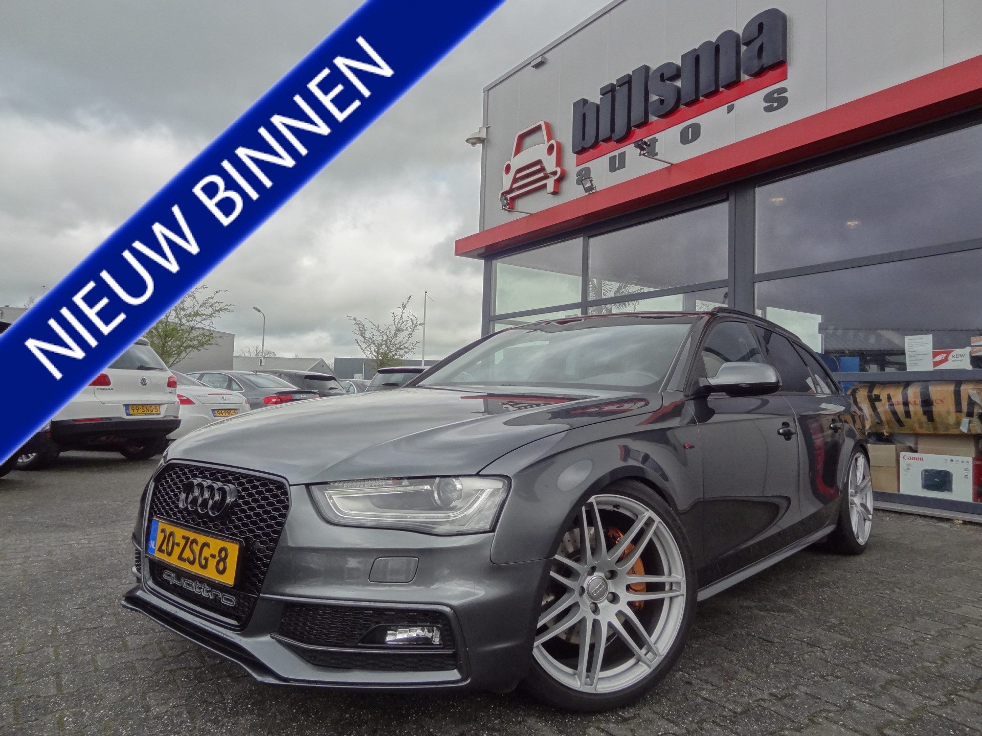 Audi A4 Avant 1.8 TFSI quattro S Edition |NL-Auto |Leder |Pano|Tuning vvt 320pk/485Nm|Cruise |Trekhaak (afneembaar)