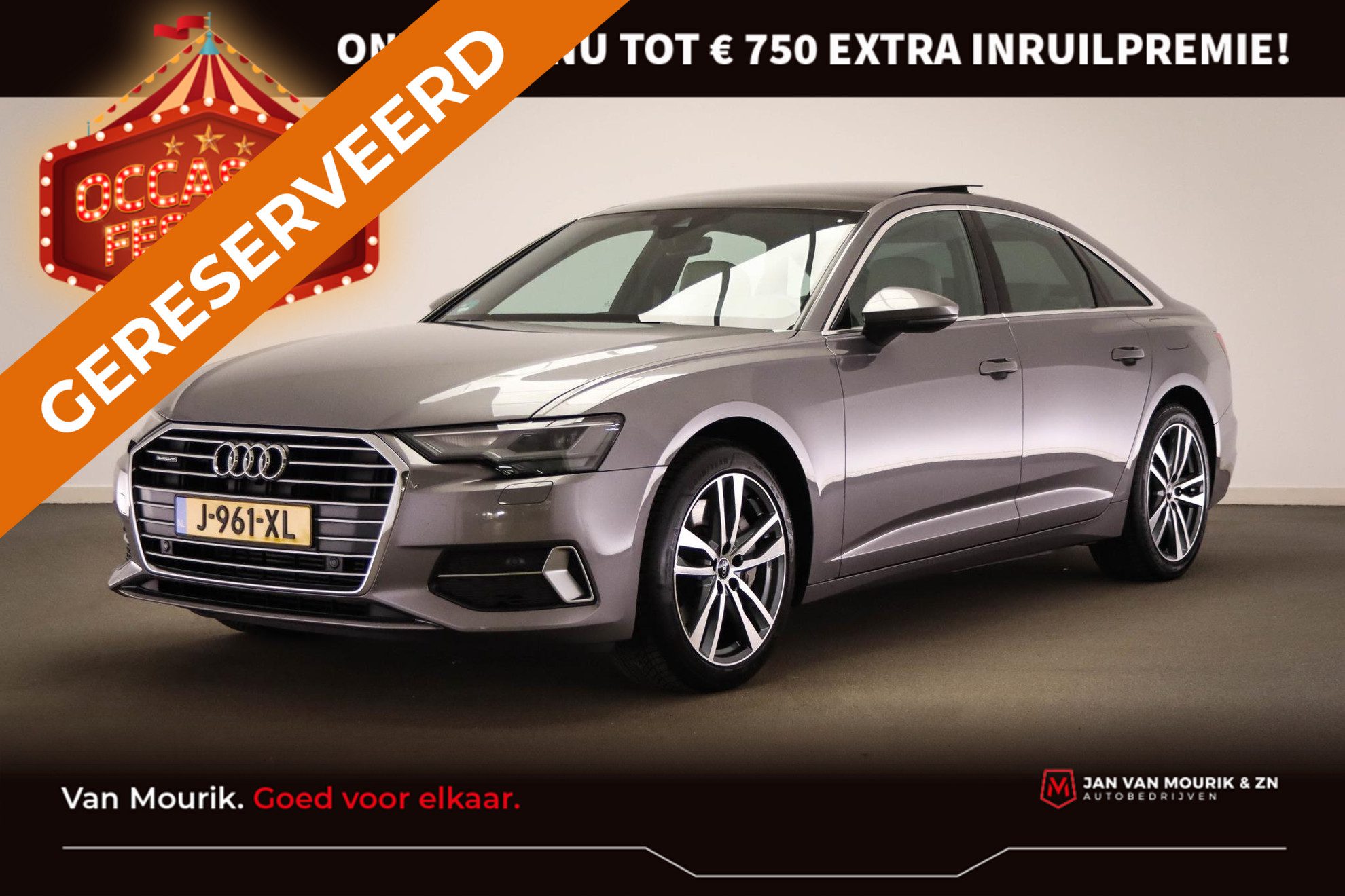 Audi A6 Limousine 50 TFSI e Quattro Business edition | PANORAMADAK | NAPPA LEDER | HOUTAFWERKING  | STUURWIELVERWARMING | DEALER ONDERHOUDEN