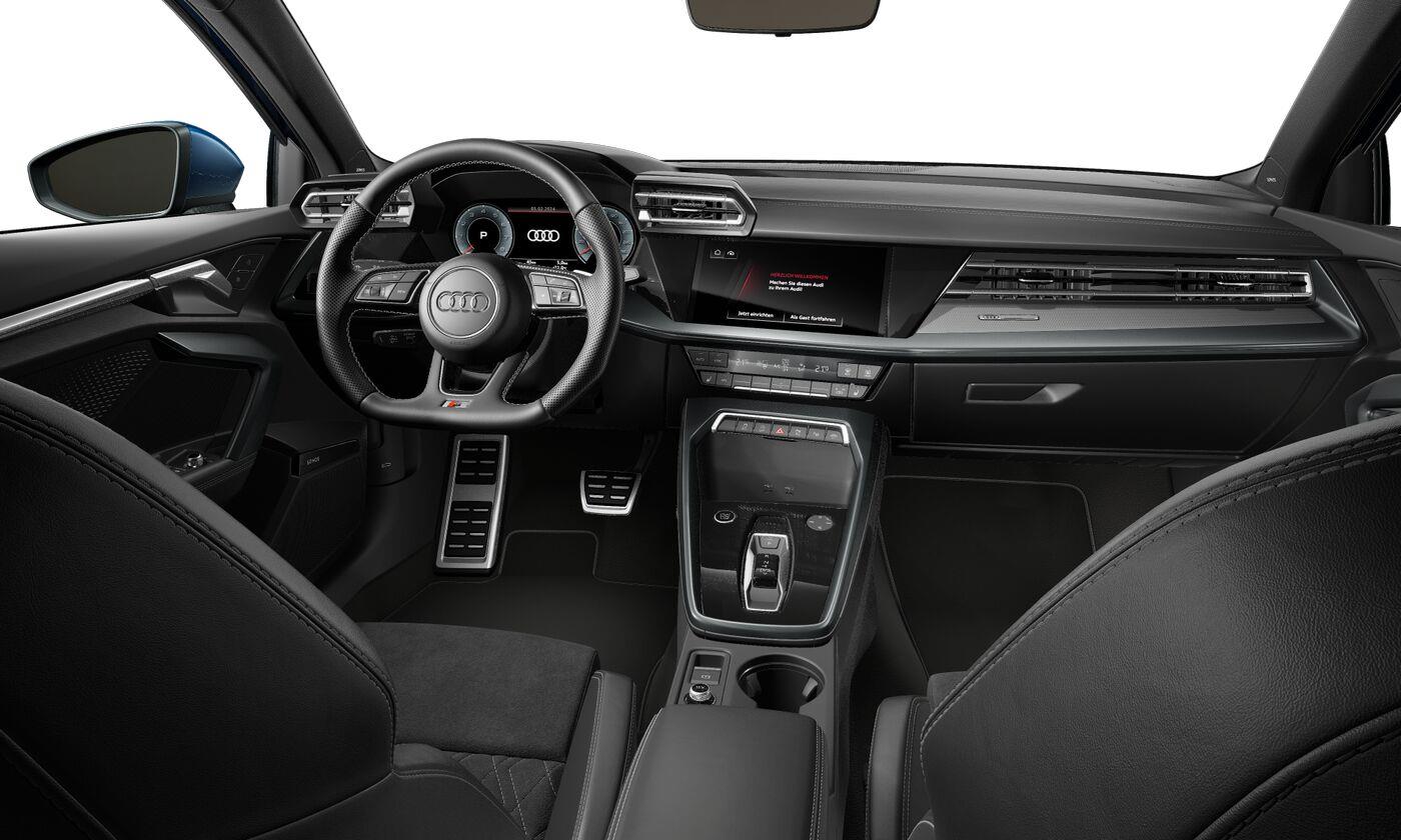 Audi A3 Sportback 35 TFSI S edition 150 PK · 19″ LM Velgen · SONOS Premium 3D · Assistentiepakket Rijden & Parkeren