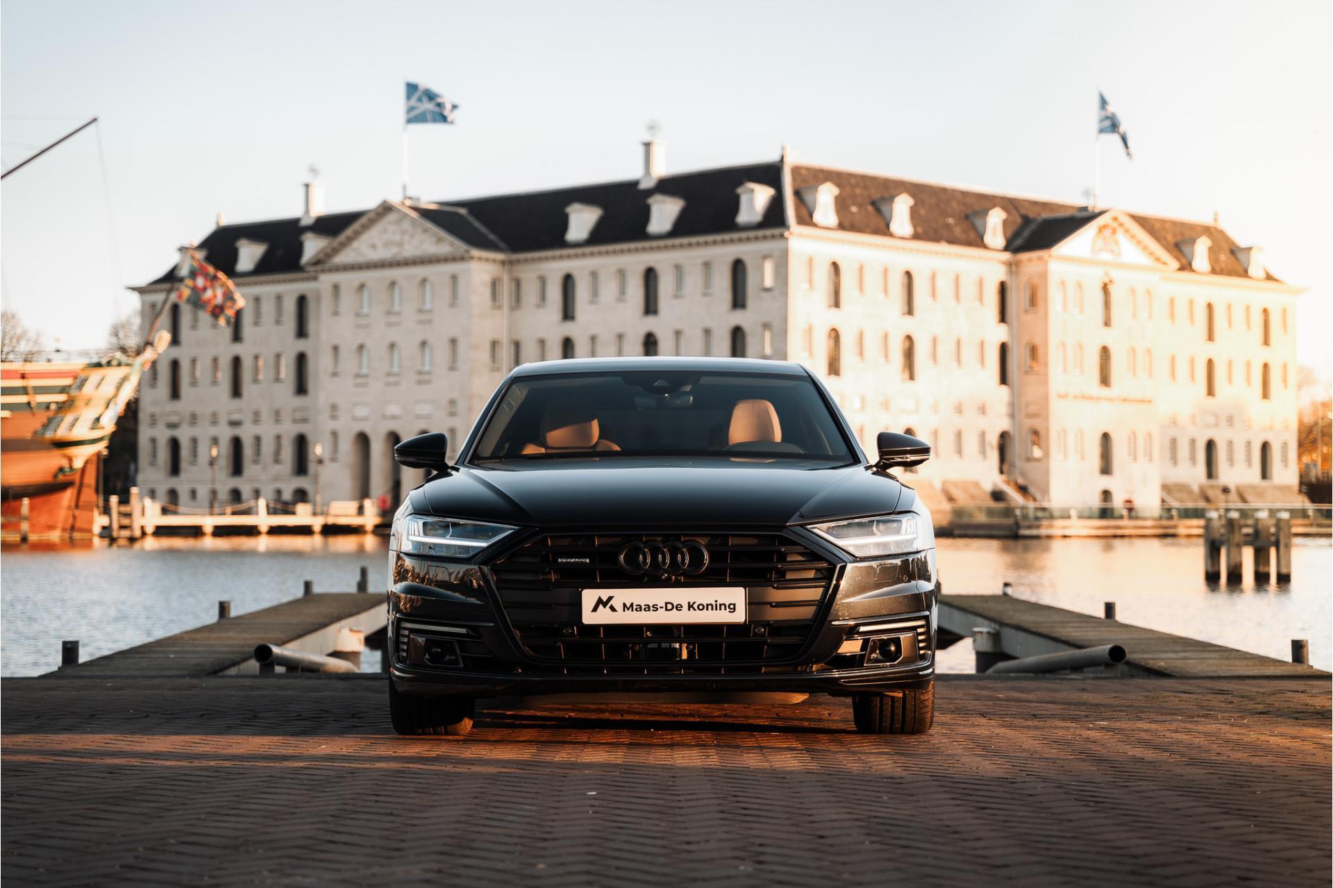 Audi A8 60 TFSIe Quattro Lang Pro Line Plus | B&O 3D Sound | ACC | Luchtvering | Servosluiting | 360 Camera | Panoramadak | 20” Inch | Garantie t/m 23-04-2025 of 100.000km