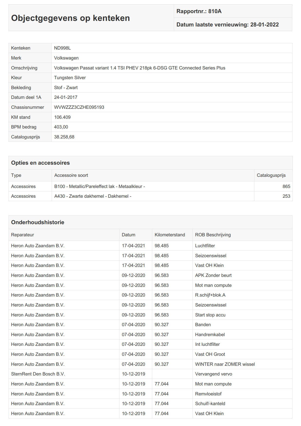 Volkswagen Passat GTE Incl Winterset Panodak Leer Zwarte hemel Alarm Adapt.cruise Navi