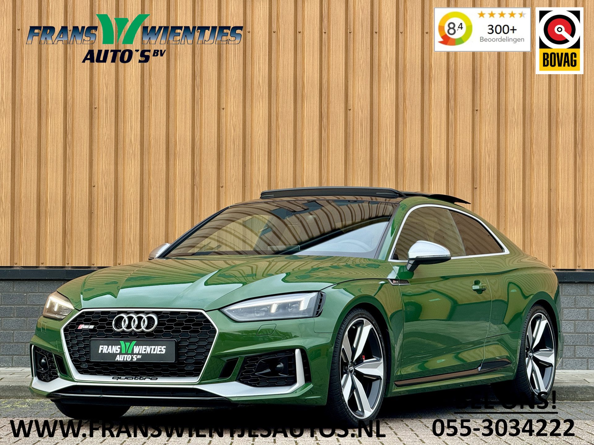 Audi A5 Coupé 2.9 TFSI RS 5 quattro Pro Line Plus | 451 PK! | Panoramadak | Bang & Olufsen | Dynamic Pakket | Head-Up Display | 360 Graden Camera | Apple Carplay | Adaptieve Cruise Control | DAB | Led Matrix |