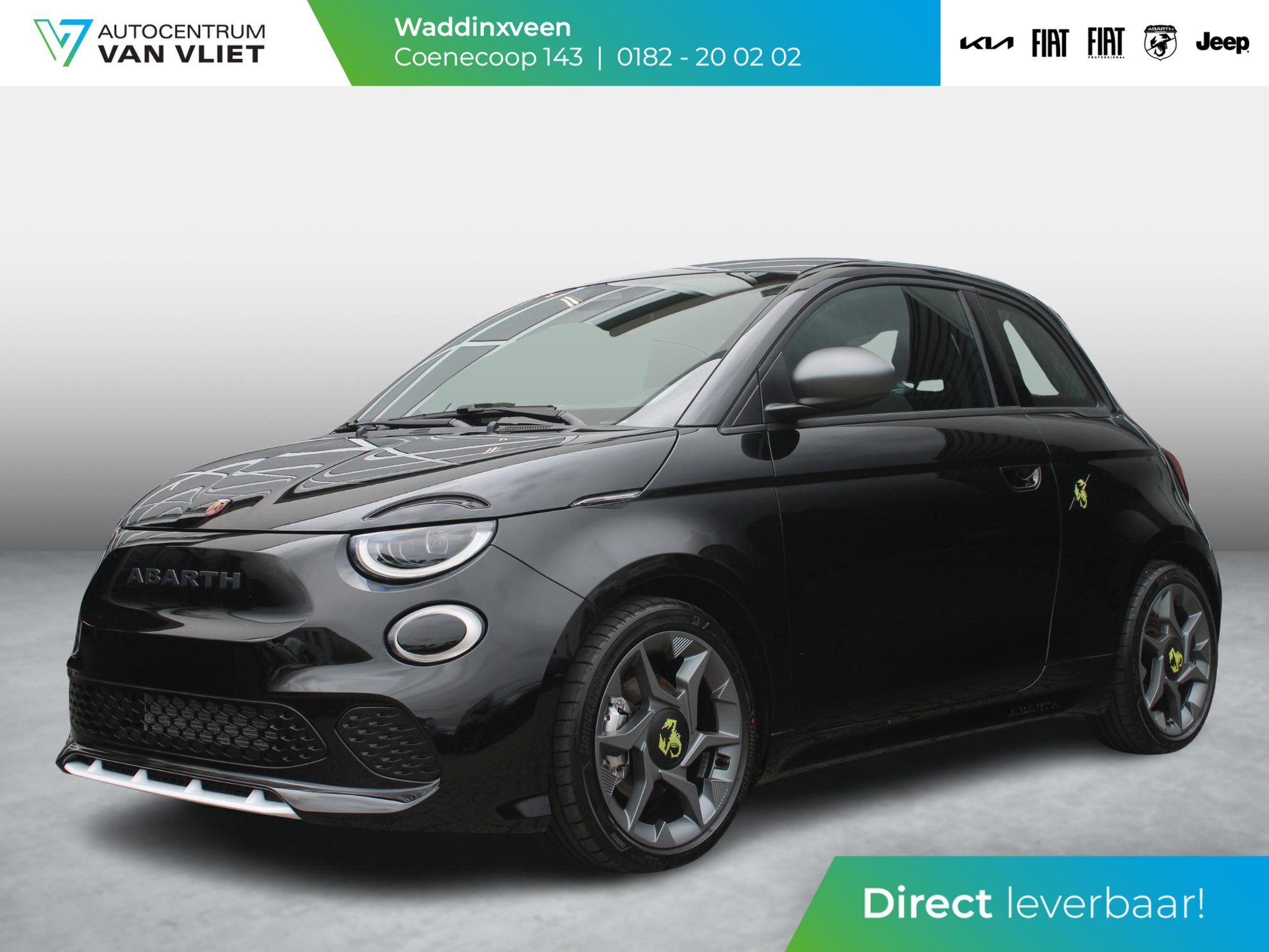 Abarth 500e 42 kWh 155pk | Uit voorraad leverbaar | Navi | Clima | Cruise | 17″ | PDC | Apple Carplay | Subsidie € 2.000,- *