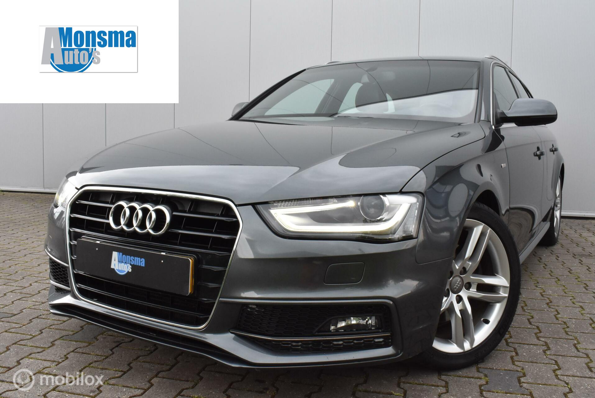 Audi A4 Avant 1.8 TFSI S-Line 2012 Daytonagrijs Xenon Navi Afn. trekhaak 18″ LMV Zeer mooi!