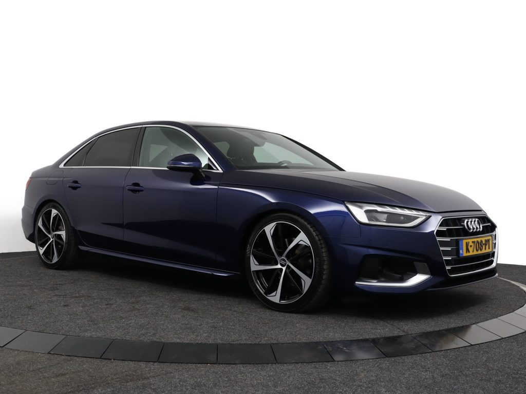 Audi A4 Limousine TFSI 150 PK S-LINE Launch Edition Sport – Navarra Blue – 12 MND GARANTIE | Virtual | PDC Camera | LED Plus | Leer | NAVI | Adap.Cruise -RIJKLAAR