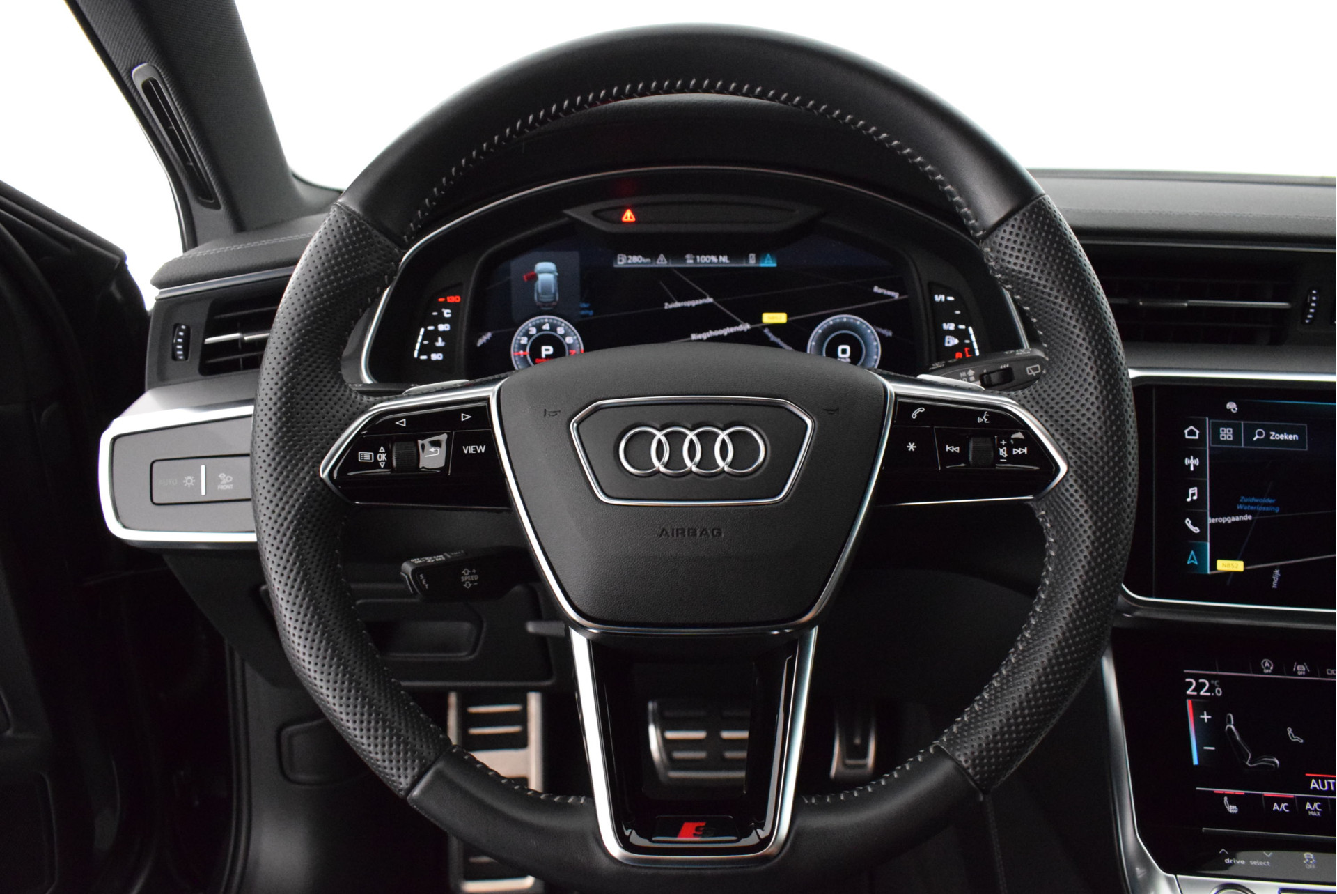 Audi A6 Avant 45 TFSI 245pk 2x S-Line Matrix Led Camera Memory Virtual Cockpit Stoelverwarming Navatie