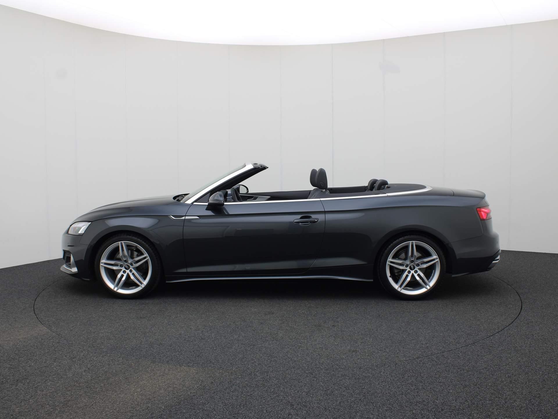 Audi A5 Cabriolet 35 TFSI/150PK Advanced · Leder/Alcantara · Drive select · Parkeersensoren + camera