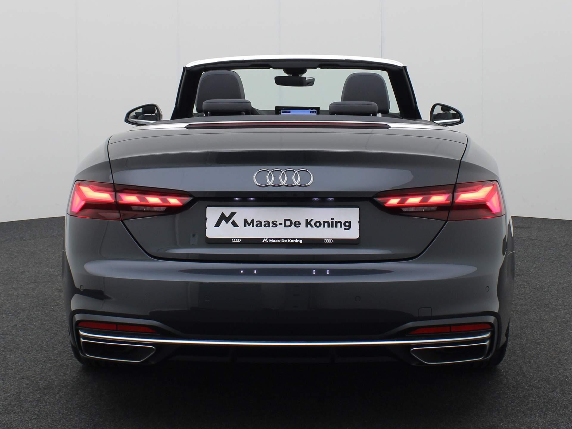 Audi A5 Cabriolet 35 TFSI/150PK Advanced · Leder/Alcantara · Drive select · Parkeersensoren + camera