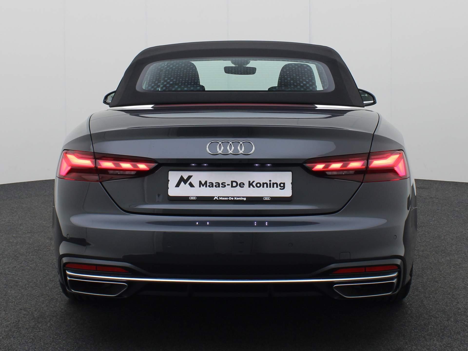 Audi A5 Cabriolet 35 TFSI/150PK Advanced · Leder/Alcantara · Drive select · Parkeersensoren + camera