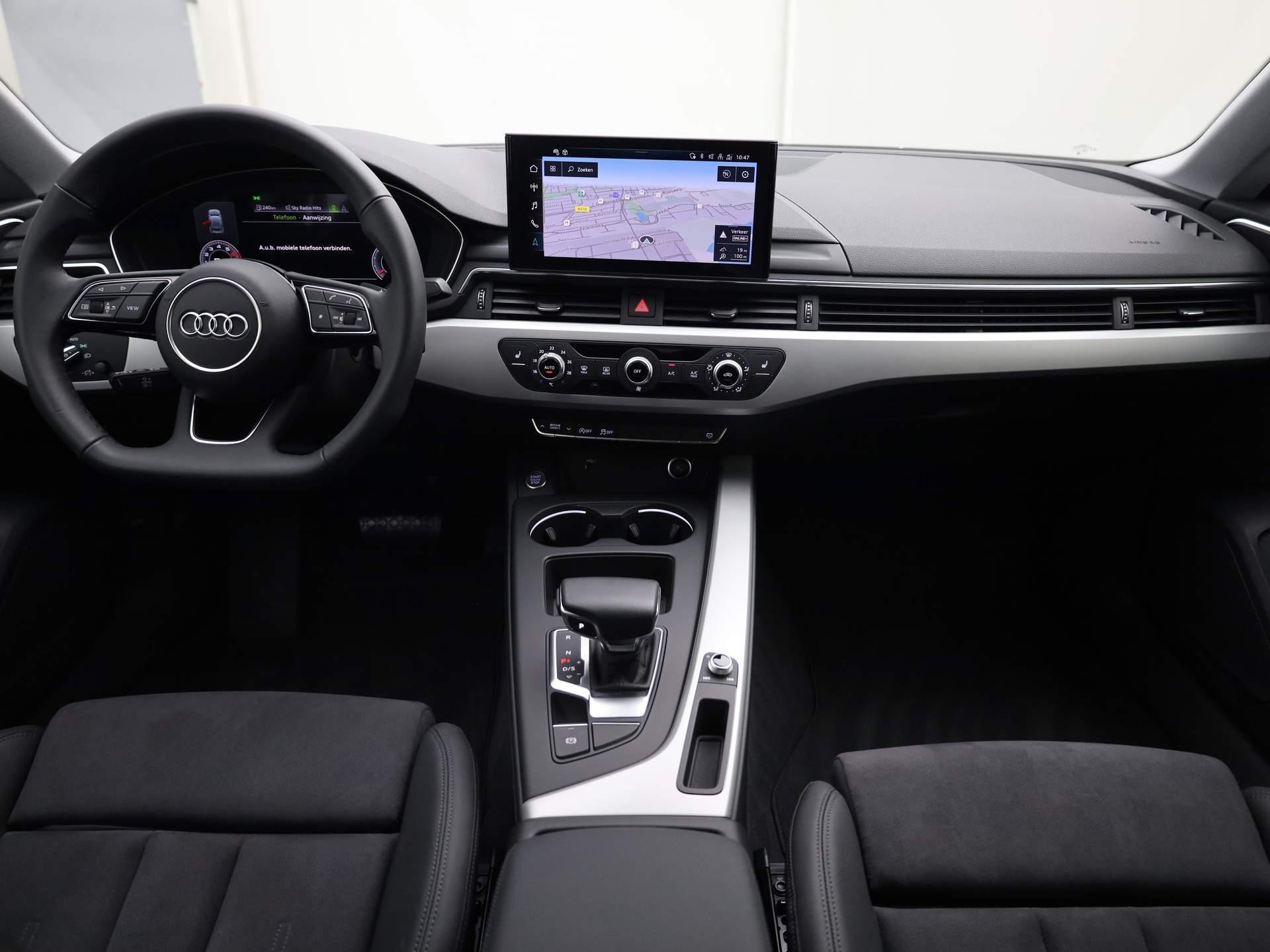 Audi A5 Sportback 40 TFSI/204PK S Line · Leder/Alcantara · Matrix-LED · Trekhaak