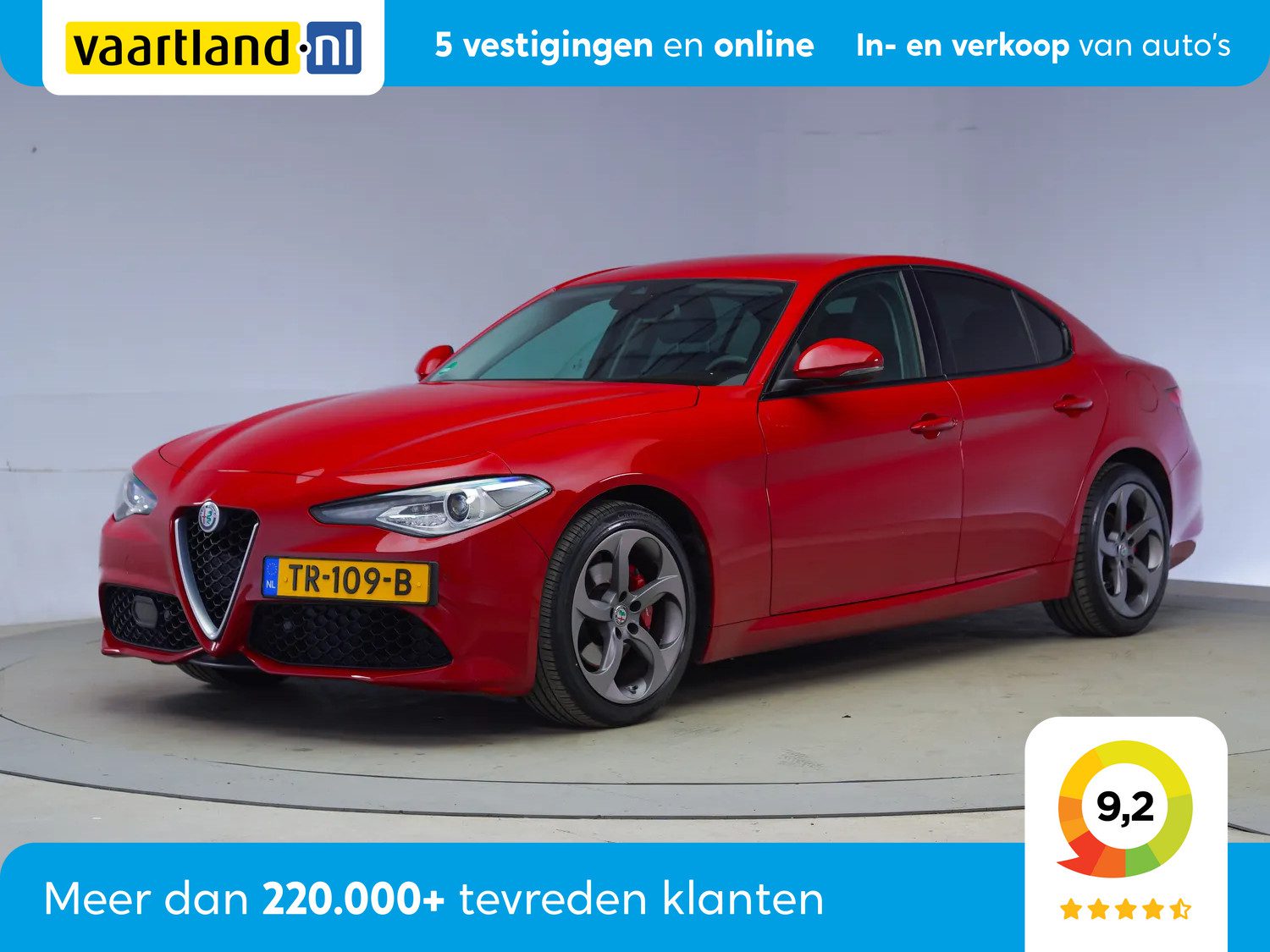 Alfa Romeo Giulia 2.0T Super Veloce Aut. [ Xenon Leder Navi Stoelverwarming ]