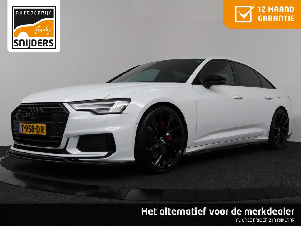 Audi A6 Limousine S-LINE Exclusive Sport 55 TFSI-e Quattro Competition | Combi: 395PK, GletsjerWhite Metallic – 12 MND GARANTIE | NAVI | 360 Camera | Matrix LED | DAB+ | Custom exhaust | Virtual cockpit | NIEUWSTAAT -RIJKLAAR