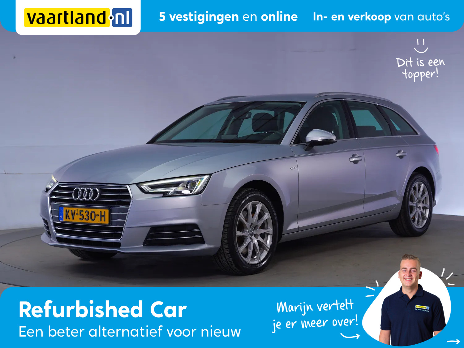 Audi A4 AVANT 1.4 TFSI Edition Aut [ Full-led Sportzetels Nav Parkeersensoren ]