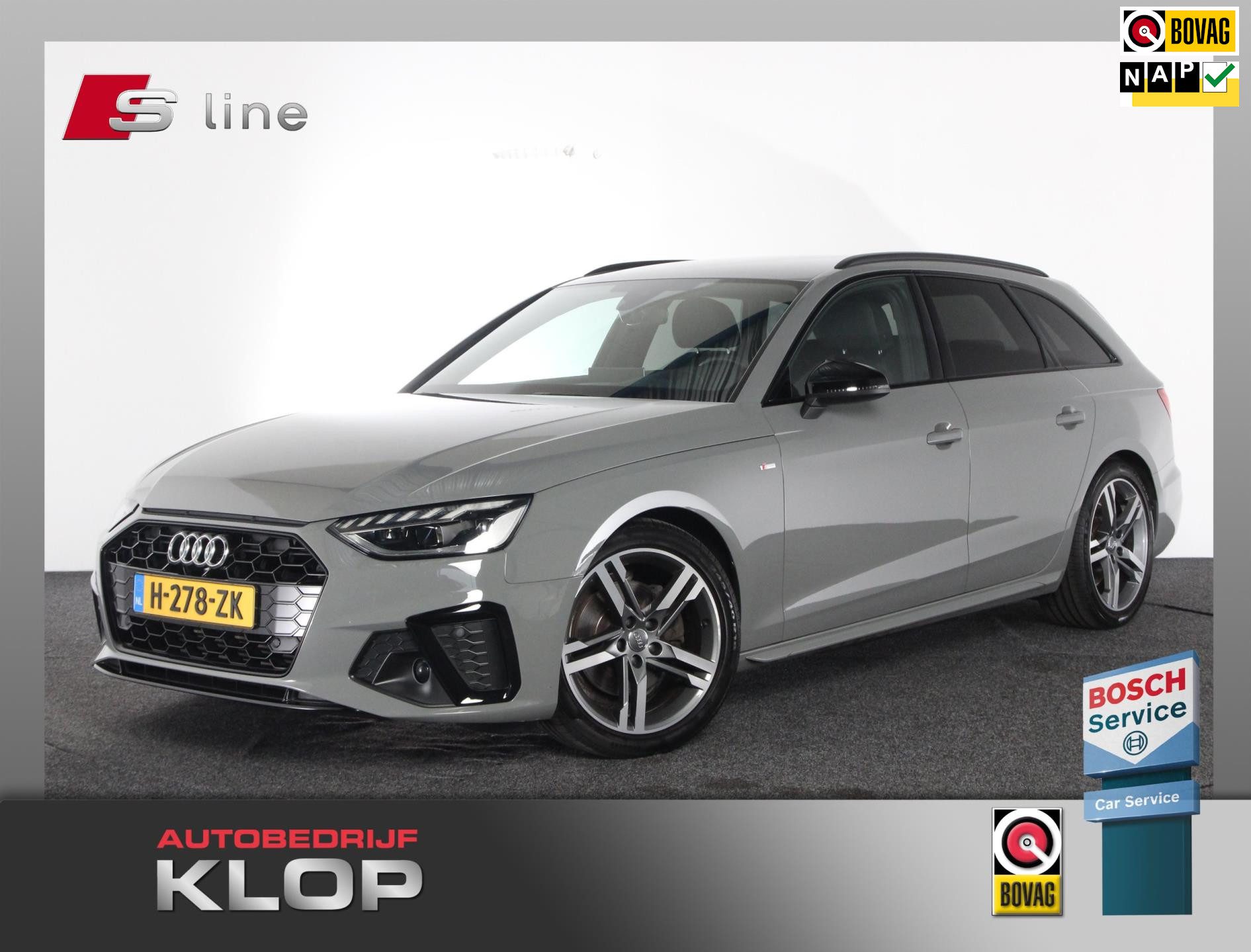 Audi A4 Avant 35 TFSI Launch edition Sport S-line interieur en exterieur.