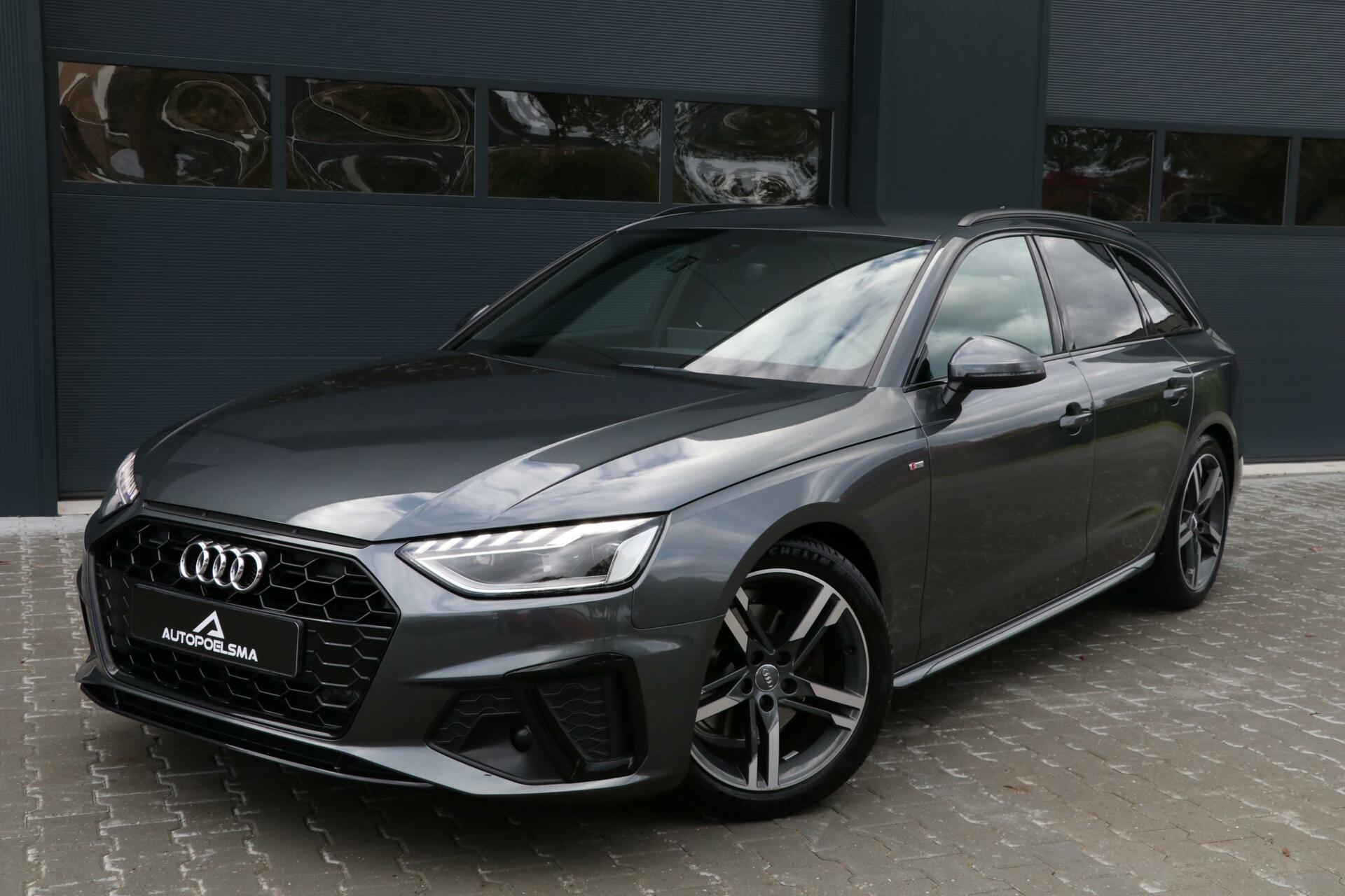 Audi A4 Avant 35 TFSI 2x S-Line Black VirtualDash Camera Led Sportzetels Blindspot Sfeerverlicht Trekhaak nw model BJ2019