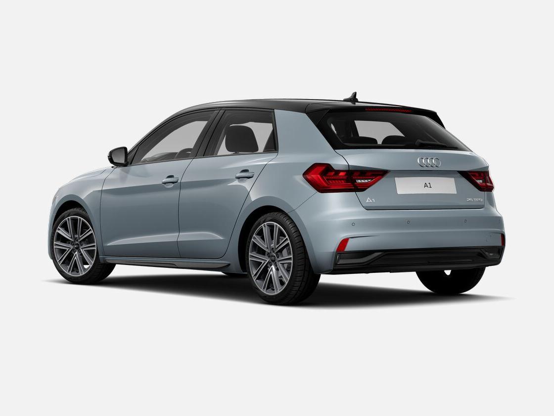 Audi A1 Sportback 25 TFSI Advanced edition · Adaptive cruise control · Afgevlakt sportstuur · Dak in contrastkleur zwart