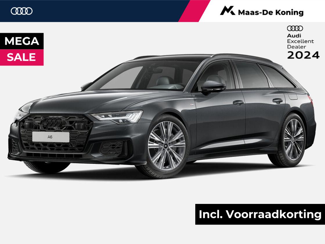 Audi A6 Avant S edition Competition 50 TFSI e 299 pk Av Audi A6 Avant 50 TFSI e quattro S edition Competition · Panorama dak · B&O geluidssysteem · Stoelverwarming · ADeal