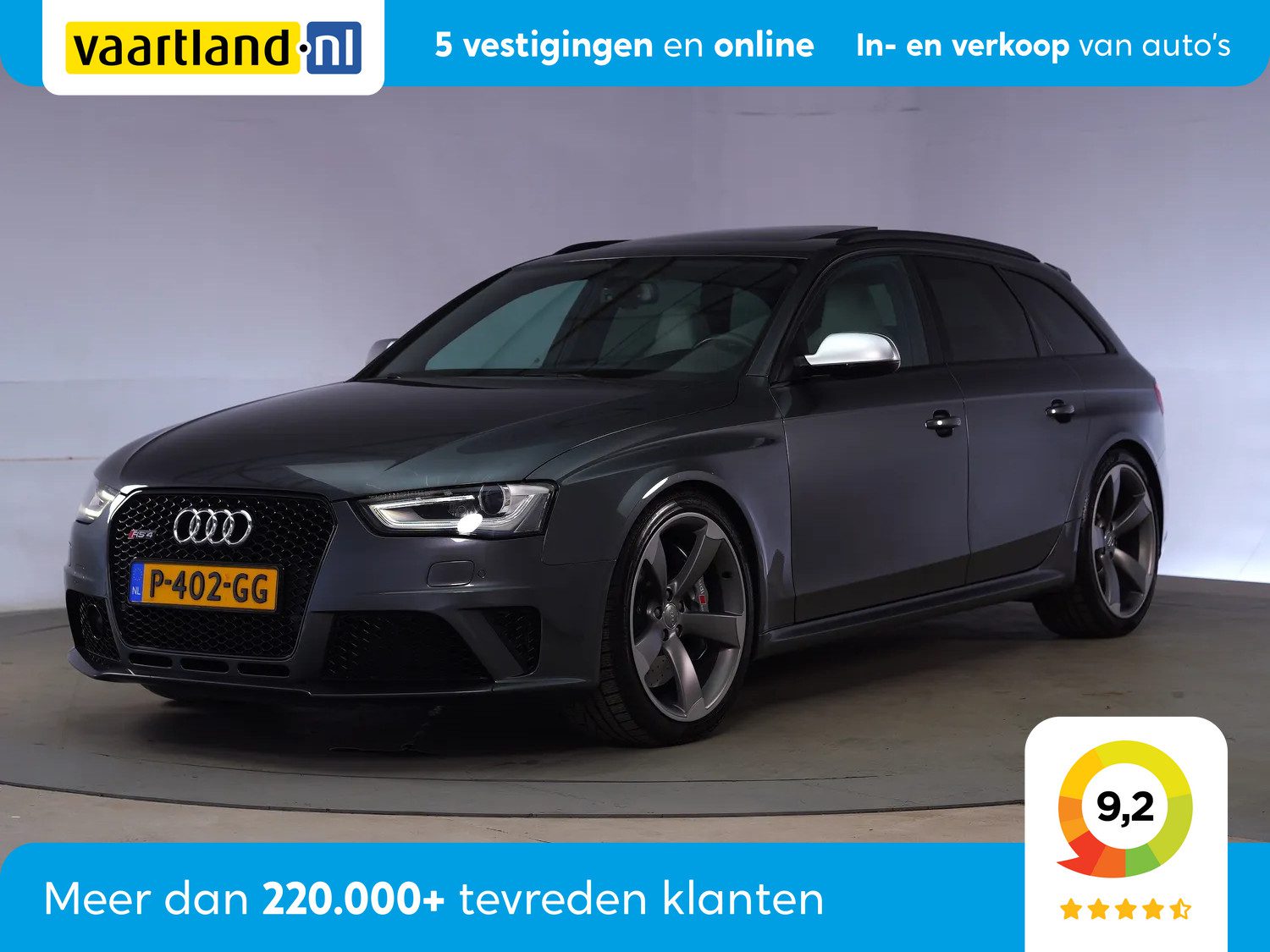 Audi A4 4.2 FSI V8 Quattro Aut. [ Panorama Kerarmisch Memoryseats Leder Stoelverw. v+a ]