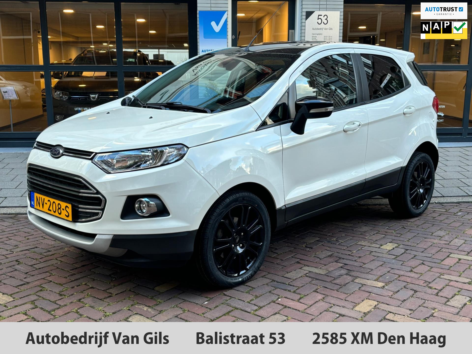 Ford EcoSport 1.0 EcoBoost Titanium S | AIRCO | KEYLESS | NAVIGATIE | PDC | LMV 17 | 1/2 LEDER | STOELVERWARMING |