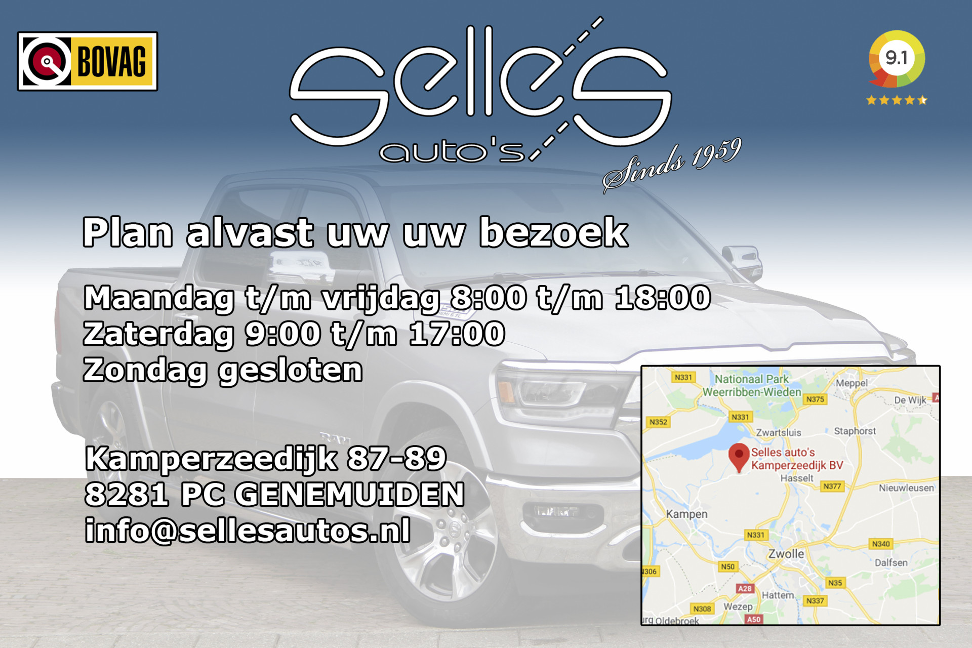 Dodge Ram 1500 Classic 5.7 liter | Navigatie | 3500 KG trekhaak | Stoel/stuur verwarming | Schuif-kantel dak