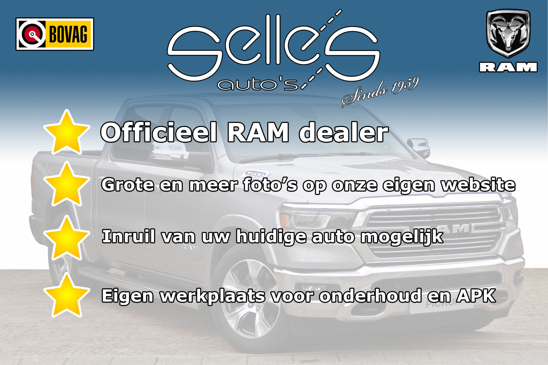 Dodge Ram 1500 2025 3.0L HURRICANE LARAMIE SPORT | OP VOORRAAD | NIEUW