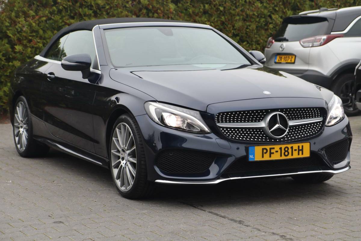 Mercedes-Benz C-Klasse Mercedes C-klasse Cabrio 200 184PK Aut. AMG Premium Airscarf|Nav|Sportzetels|Nekverw.|Stoelverw, koeling|Leder|Pdc|Lmv||Dealer onderhouden|1e eigenaar|23DKM!|