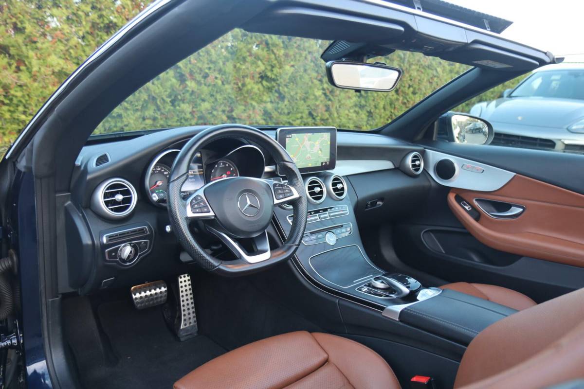 Mercedes-Benz C-Klasse Mercedes C-klasse Cabrio 200 184PK Aut. AMG Premium Airscarf|Nav|Sportzetels|Nekverw.|Stoelverw, koeling|Leder|Pdc|Lmv||Dealer onderhouden|1e eigenaar|23DKM!|