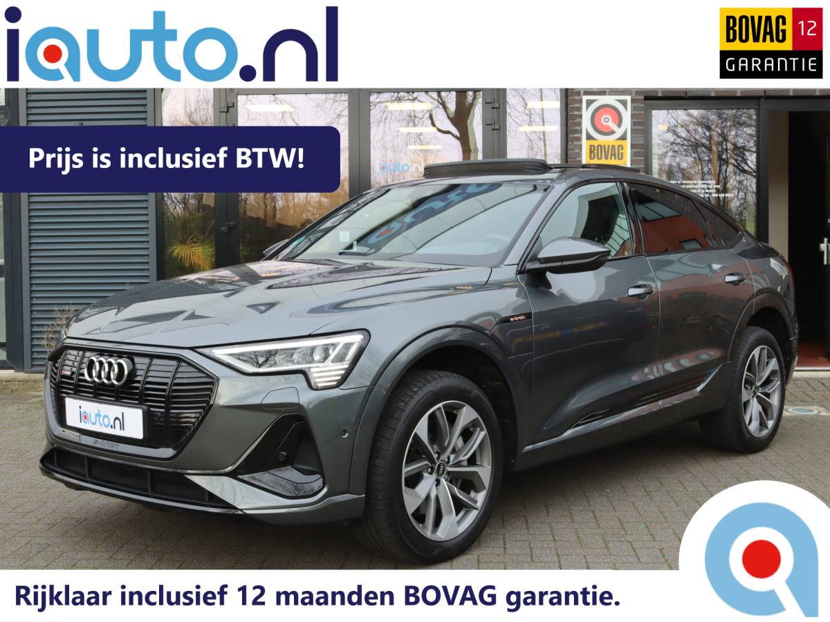 Audi e-tron Audi e-tron Sportback 55 quattro S-Line 95 kWh Pano/Matrix LED/Camera/Optiek Zwart/ACC/Elek. stoelen/20″