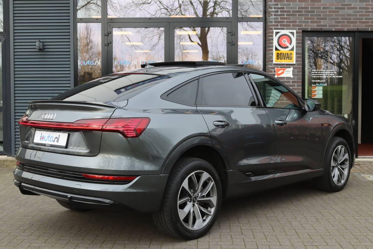 Audi e-tron Audi e-tron Sportback 55 quattro S-Line 95 kWh Pano/Matrix LED/Camera/Optiek Zwart/ACC/Elek. stoelen/20″