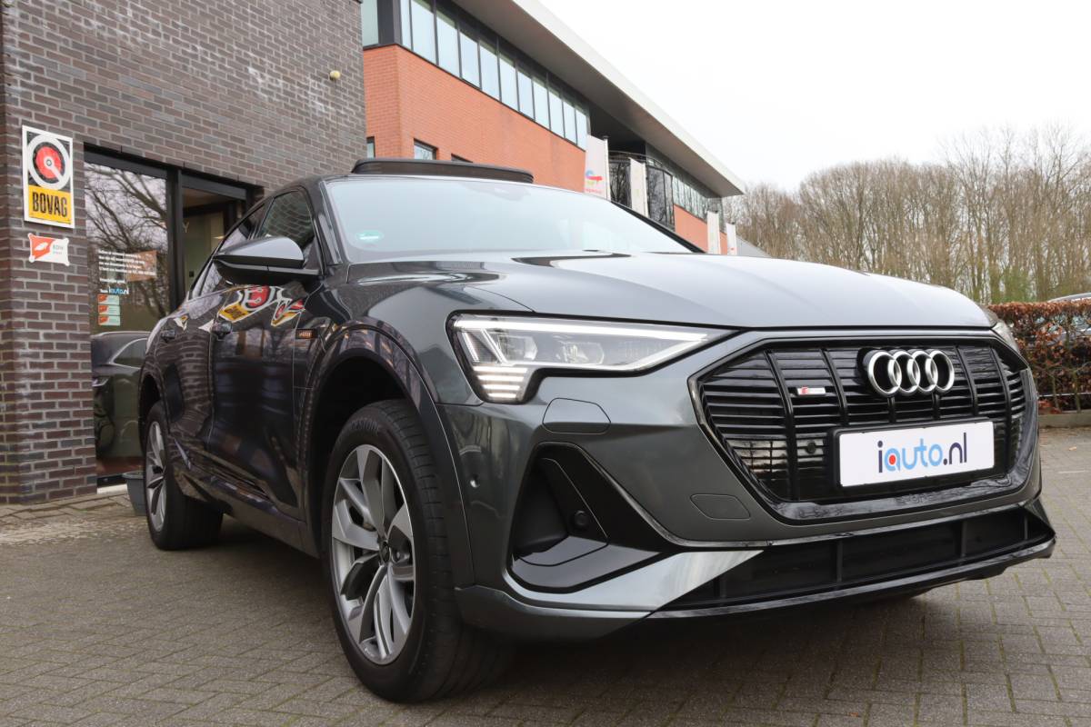 Audi e-tron Audi e-tron Sportback 55 quattro S-Line 95 kWh Pano/Matrix LED/Camera/Optiek Zwart/ACC/Elek. stoelen/20″