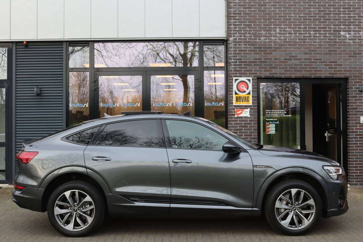 Audi e-tron Audi e-tron Sportback 55 quattro S-Line 95 kWh Pano/Matrix LED/Camera/Optiek Zwart/ACC/Elek. stoelen/20″
