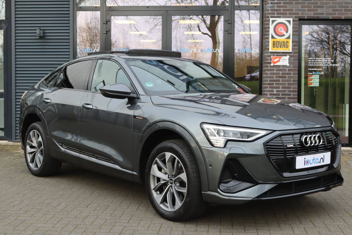 Audi e-tron Audi e-tron Sportback 55 quattro S-Line 95 kWh Pano/Matrix LED/Camera/Optiek Zwart/ACC/Elek. stoelen/20″