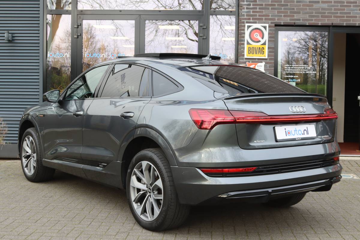 Audi e-tron Audi e-tron Sportback 55 quattro S-Line 95 kWh Pano/Matrix LED/Camera/Optiek Zwart/ACC/Elek. stoelen/20″
