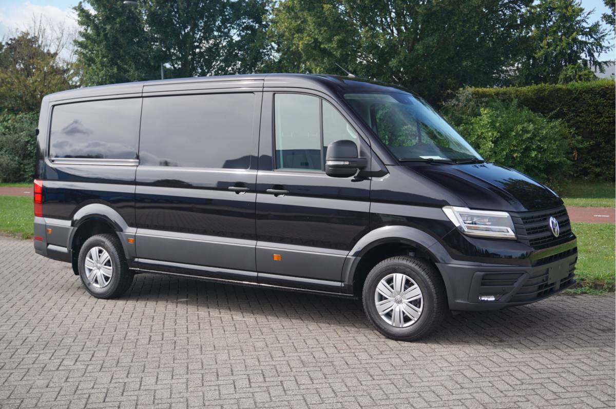Volkswagen Crafter Volkswagen Crafter 35 177PK L3H2 AUT Facelift BPM VRIJ!! 13″ Navi, Cam, Gev. Stoel, LED, 2x Schuifdeur!! NR. 818