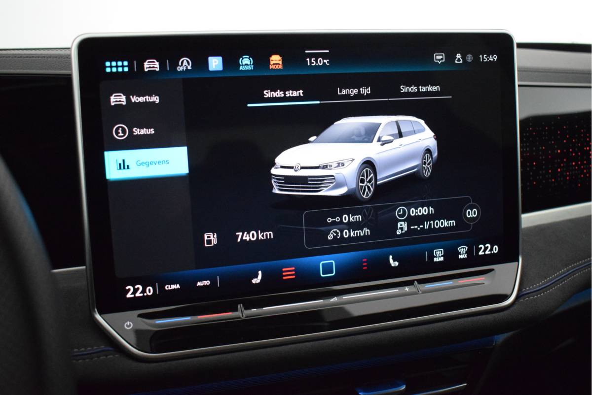 Volkswagen Passat Volkswagen Passat Variant 1.5 eTSI 150pk DSG R-Line Business Black Style Trekhaak Camera Panoramadak Massage Stoelverwarming Navigatie