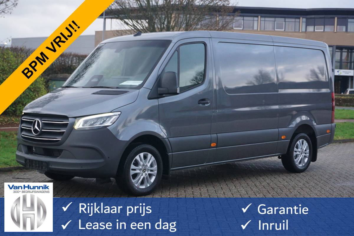 Mercedes-Benz Sprinter Mercedes-Benz Sprinter 319CDI Select L2H1 BPM VRIJ!! 10.25″ Mbux, ACC, LED, 3.5T Trekhaak, 17″ LM!! NR. 668