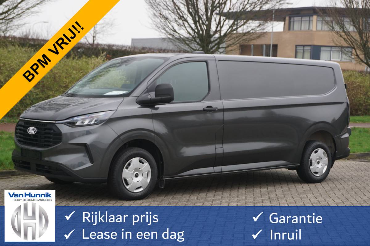 Ford Transit Custom Ford Transit Custom 300L 136PK Trend BPM VRIJ!! 13″ Sync Navi, Adap. Cruise, Cam, LED, Trekhaak!! NR. 265