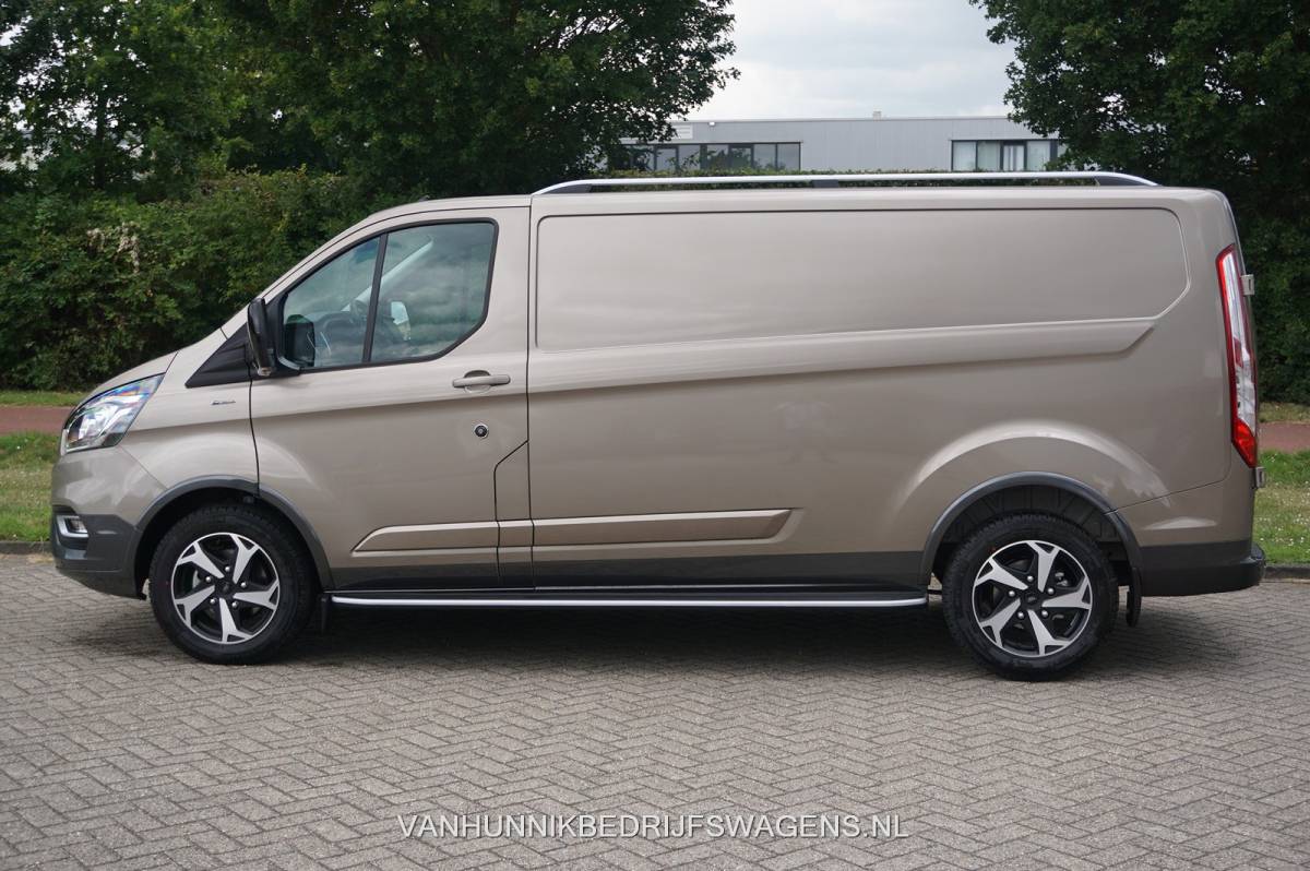Ford Transit Custom Ford Transit Custom 300L Active 130PK DEMO Auto BPM VRIJ!! Airco, Apple CP/Android Auto / Camera, 17″LM!! NR. 396