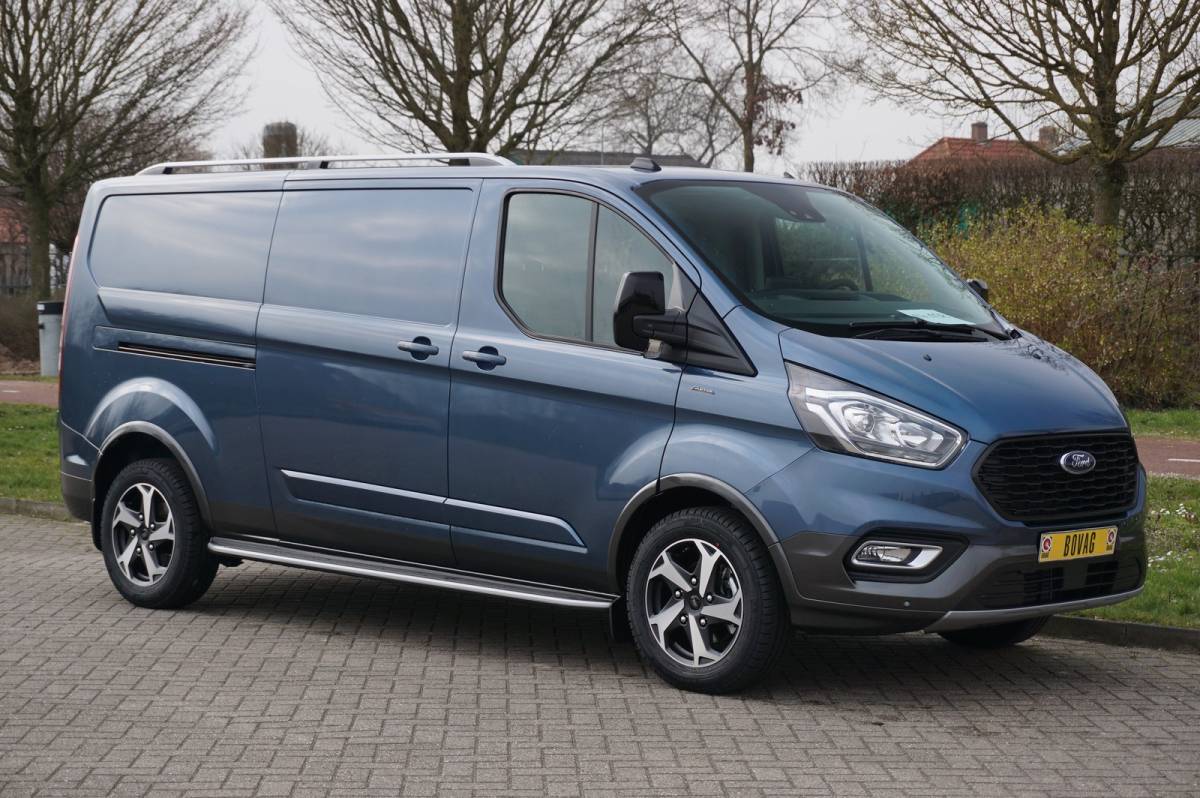 Ford Transit Custom Ford Transit Custom 300L Active 130PK BPM VRIJ!! Airco, Apple CP/Android Auto / Camera, 17″LM!! NR. 340