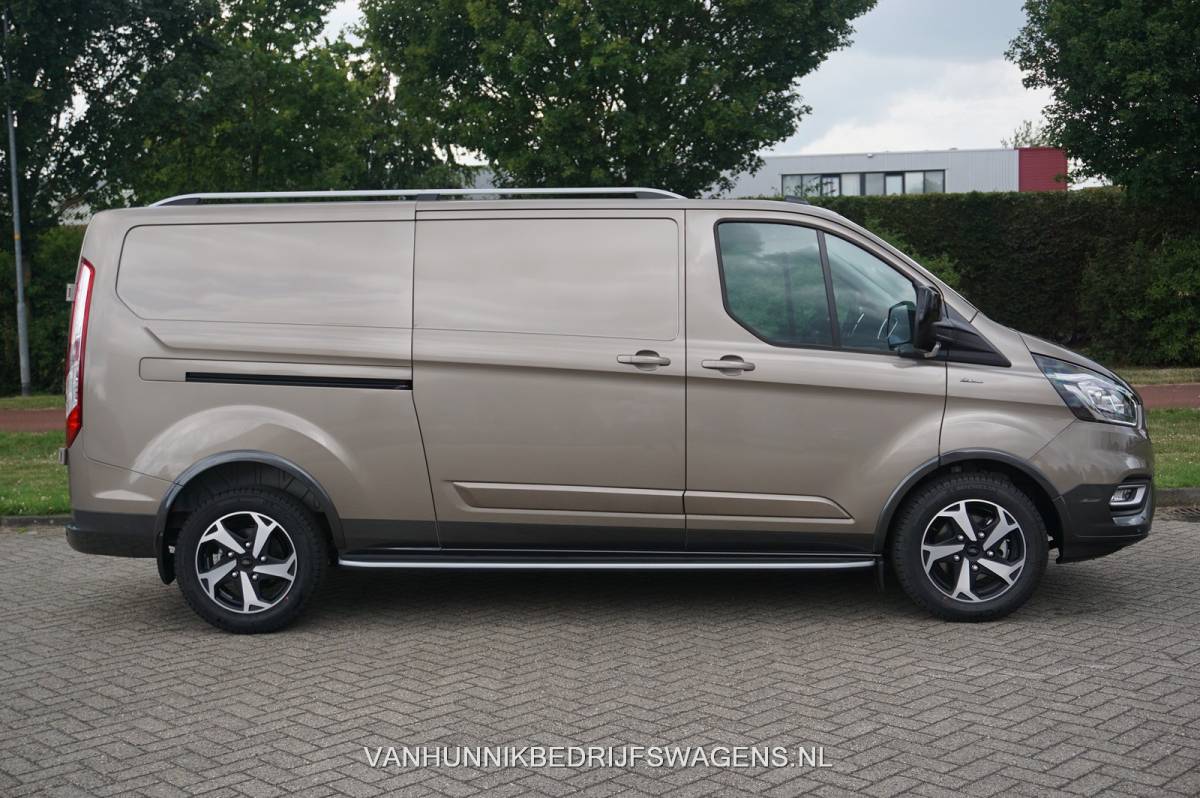 Ford Transit Custom Ford Transit Custom 300L Active 130PK BPM VRIJ!! Airco, Apple CP/Android Auto / Camera, 17″LM!! NR. 398