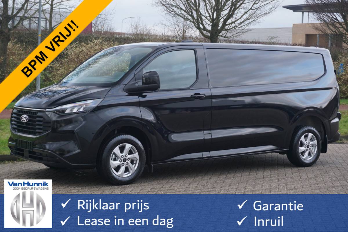 Ford Transit Custom Ford Transit Custom 300L 136PK Limited BPM VRIJ!! Navi, Cam, Adap. Cruise, 16″ LM, Trekhaak!! NR. 245