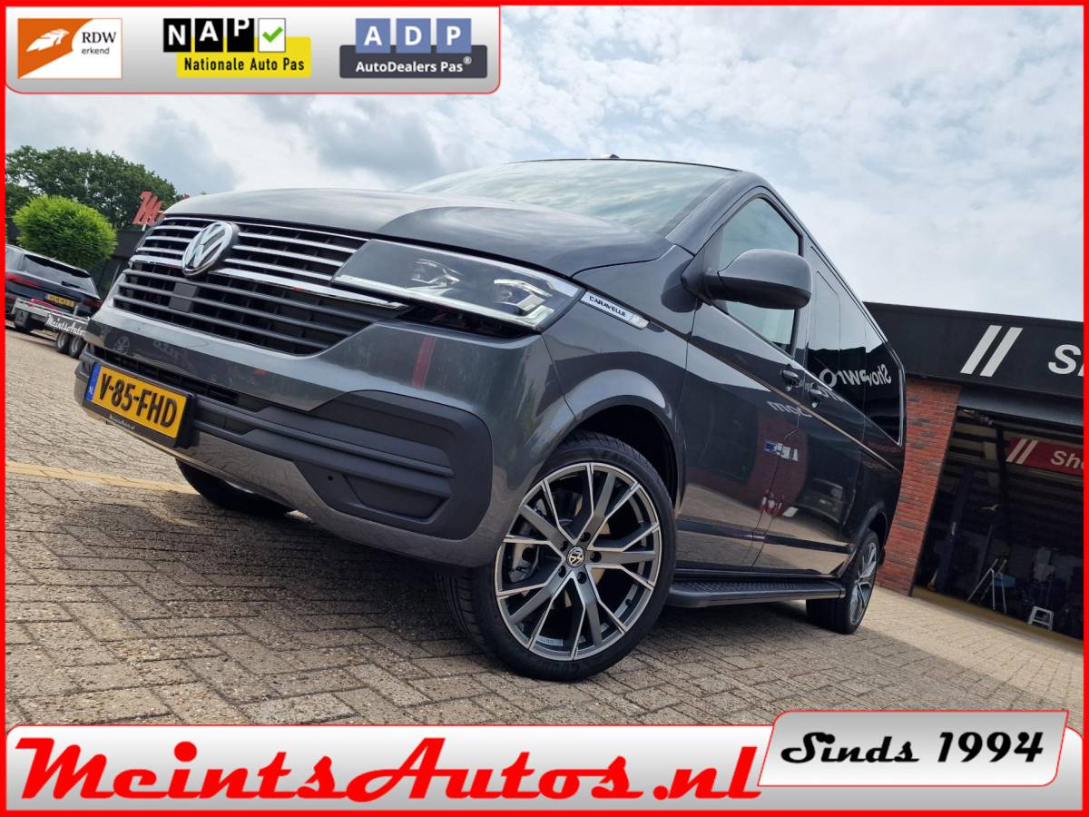Volkswagen Transporter Volkswagen Transporter CARAVELLE T6.1 2.0 TDI 204Pk 32 DC LEDER Dubbele Cabine DSG L2H1 DIG. COCKPIT ADAPT. CRUISE, LED, 2x SCHUIF