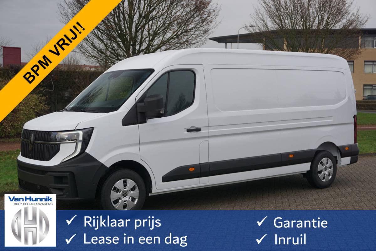 Renault Master Renault Master T35 2.0 150PK Extra L3H2 BPM VRIJ!! 10″ R-Link Navi, Camera, Cruise Clima!! NR. 214