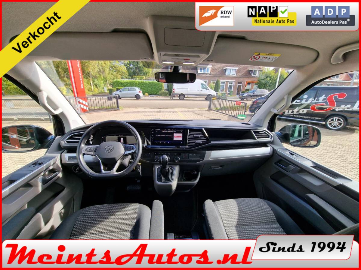 Volkswagen Transporter Volkswagen Transporter T6.1 2.0 TDI 204Pk Bulli 4-MOTION DC Dubbele Cabine DSG 32 L2H1 DIG. COCKPIT ADAPT. CRUISE LED, 2x Schuif