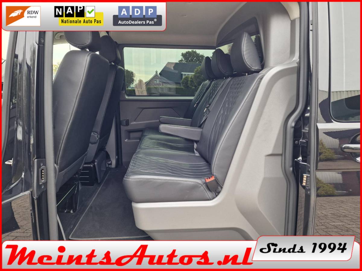 Volkswagen Transporter Volkswagen Transporter T6.1 2.0 TDI 204Pk Bulli 4-MOTION DC Dubbele Cabine DSG L2H1 DIG. COCKPIT ADAPT. CRUISE LED, LEDER, 2x Schu