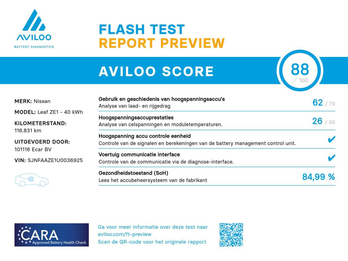 Nissan Leaf Nissan LEAF Tekna 40 kWh | Stoelverwarming | Lederen Bekleding | | SoH (batterijcheck) 85 % score!