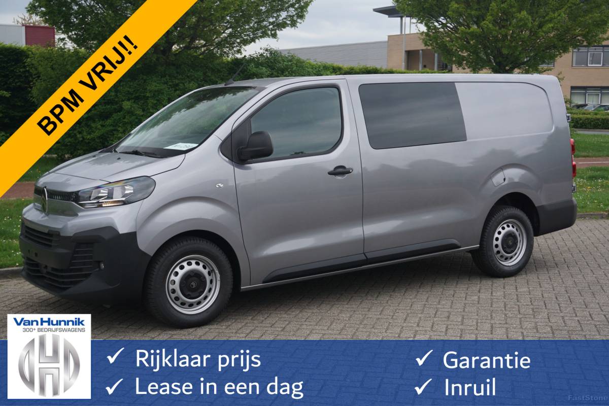 Citroën Jumpy Citroën Jumpy 2.0D 180PK EAT8 Aut L3H1 Dubbel Cabine BPM VRIJ!! Navi, Camera, Airco, Cruise!! Nr. 231